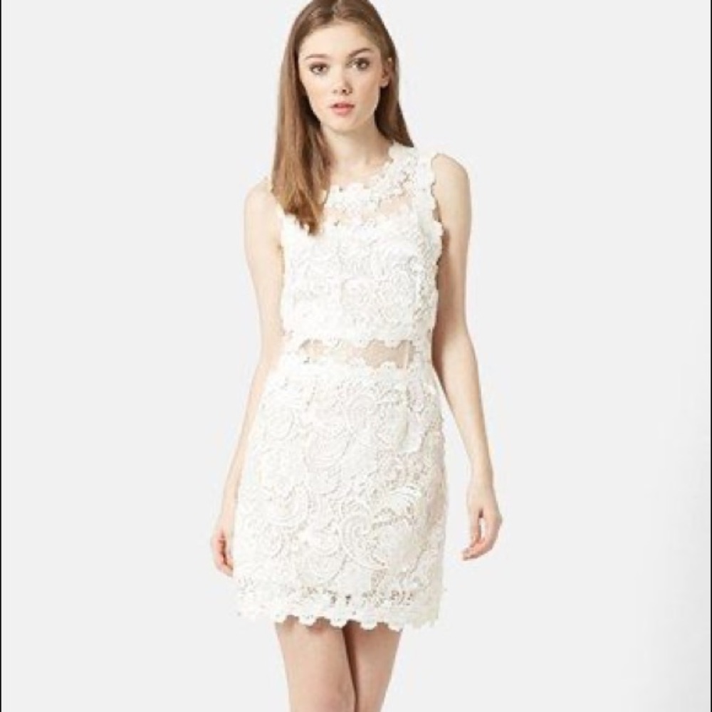 Topshop Lace Mini Dress